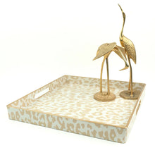 Load image into Gallery viewer, Natural Leopard Square Tray
