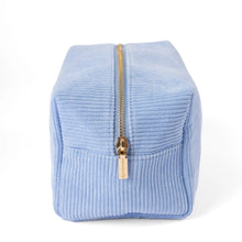 Load image into Gallery viewer, Cornflower Corduroy Cosmetic Bag