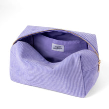 Load image into Gallery viewer, Periwinkle Corduroy Cosmetic Bag