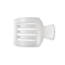 Load image into Gallery viewer, Teleties Coconut White Medium Flat Square Clip