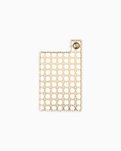 Load image into Gallery viewer, Lilly Pulitzer Expandable Phone Pocket | Gold Metallic Caning