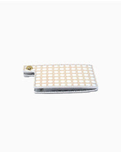 Load image into Gallery viewer, Lilly Pulitzer Expandable Phone Pocket | Gold Metallic Caning