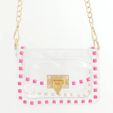Load image into Gallery viewer, Jackie in Pink Clear Crossbody
