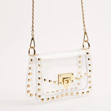 Load image into Gallery viewer, Jackie in Gold Clear Crossbody