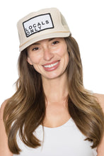 Load image into Gallery viewer, Friday Feelin' Locals Only Trucker Hat in Tan