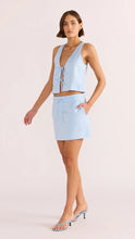 Load image into Gallery viewer, Mink Pink Pandora Tie Crop Top | Sky Blue