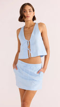 Load image into Gallery viewer, Mink Pink Pandora Tie Crop Top | Sky Blue