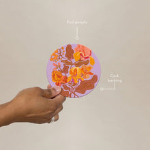 Load image into Gallery viewer, Groovy Floral Coaster