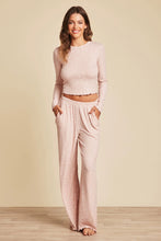 Load image into Gallery viewer, Barefoot Dreams Ultra Soft Rib Lettuce Hem PJ Set