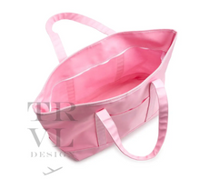 Load image into Gallery viewer, TRVL Coated Canvas Maxi Tote | Peony