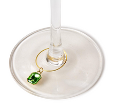 Load image into Gallery viewer, Bejeweled Wine Glass Charm Set