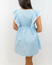 Load image into Gallery viewer, Prosperina Fairchild Mini Dress | Blue Gingham