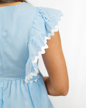 Load image into Gallery viewer, Prosperina Fairchild Mini Dress | Blue Gingham