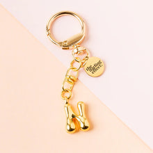 Load image into Gallery viewer, Bubble Letter Keychain Bag Charm