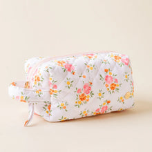 Load image into Gallery viewer, Essentials Quilted Cosmetic Pouch - Endless Daydream Cream