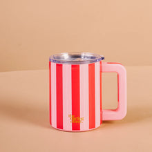 Load image into Gallery viewer, Peppermint Stripes 14 Oz. Insulated Mug