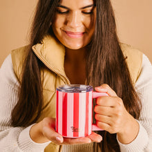 Load image into Gallery viewer, Peppermint Stripes 14 Oz. Insulated Mug