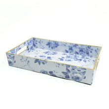 Load image into Gallery viewer, Blue Rose Vanity Tray