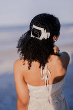 Load image into Gallery viewer, Teleties Coconut White Large Flat Square Clip