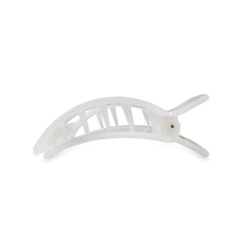 Load image into Gallery viewer, Teleties Coconut White Small Flat Square Hair Clip