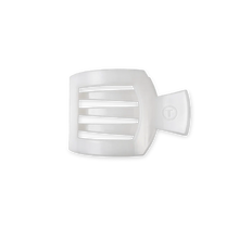 Load image into Gallery viewer, Teleties Coconut White Small Flat Square Hair Clip