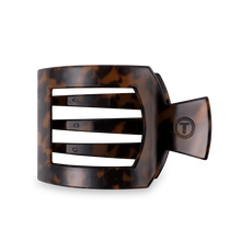 Load image into Gallery viewer, Teleties Tortoise Large Flat Square Hair Clip
