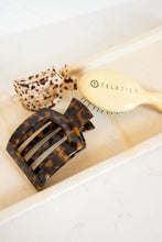 Load image into Gallery viewer, Teleties Tortoise Large Flat Square Hair Clip