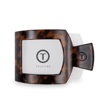 Load image into Gallery viewer, Teleties Tortoise Large Flat Square Hair Clip
