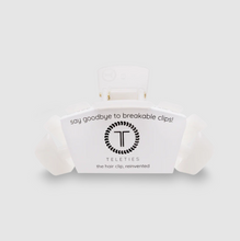 Load image into Gallery viewer, Teleties Classic Coconut White Medium Hair Clip
