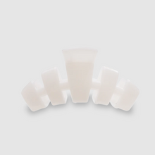 Load image into Gallery viewer, Teleties Classic Coconut White Medium Hair Clip