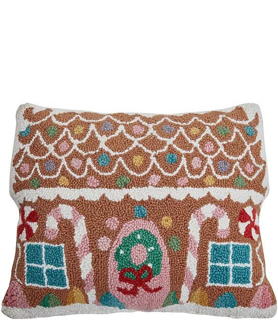 Shape Pastel Gingerbread House Pillow