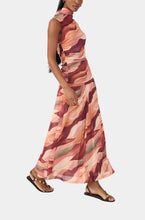 Load image into Gallery viewer, Dress To Multicolor Dunas High Neck Mesh Maxi Dress