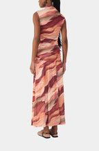 Load image into Gallery viewer, Dress To Multicolor Dunas High Neck Mesh Maxi Dress