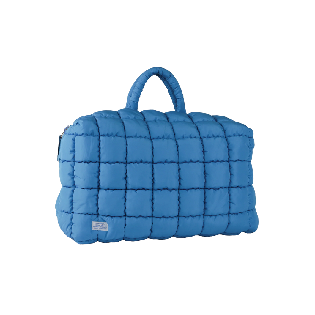Quilted Weekender - Cerulean