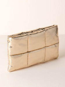 Skyler Zip Pouch | Gold