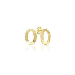 Sheila Fajl Petite Dreamweaver Studs | Brushed 18K Gold Plated