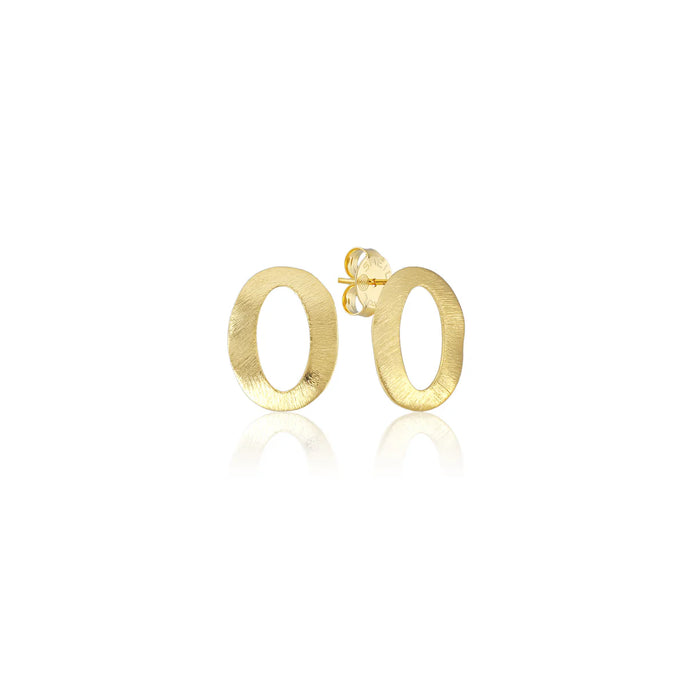 Sheila Fajl Petite Dreamweaver Studs | Brushed 18K Gold Plated