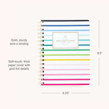 Load image into Gallery viewer, Emily Ley 2025-2026 Softcover Weekly Simplified Planner | Happy Stripe