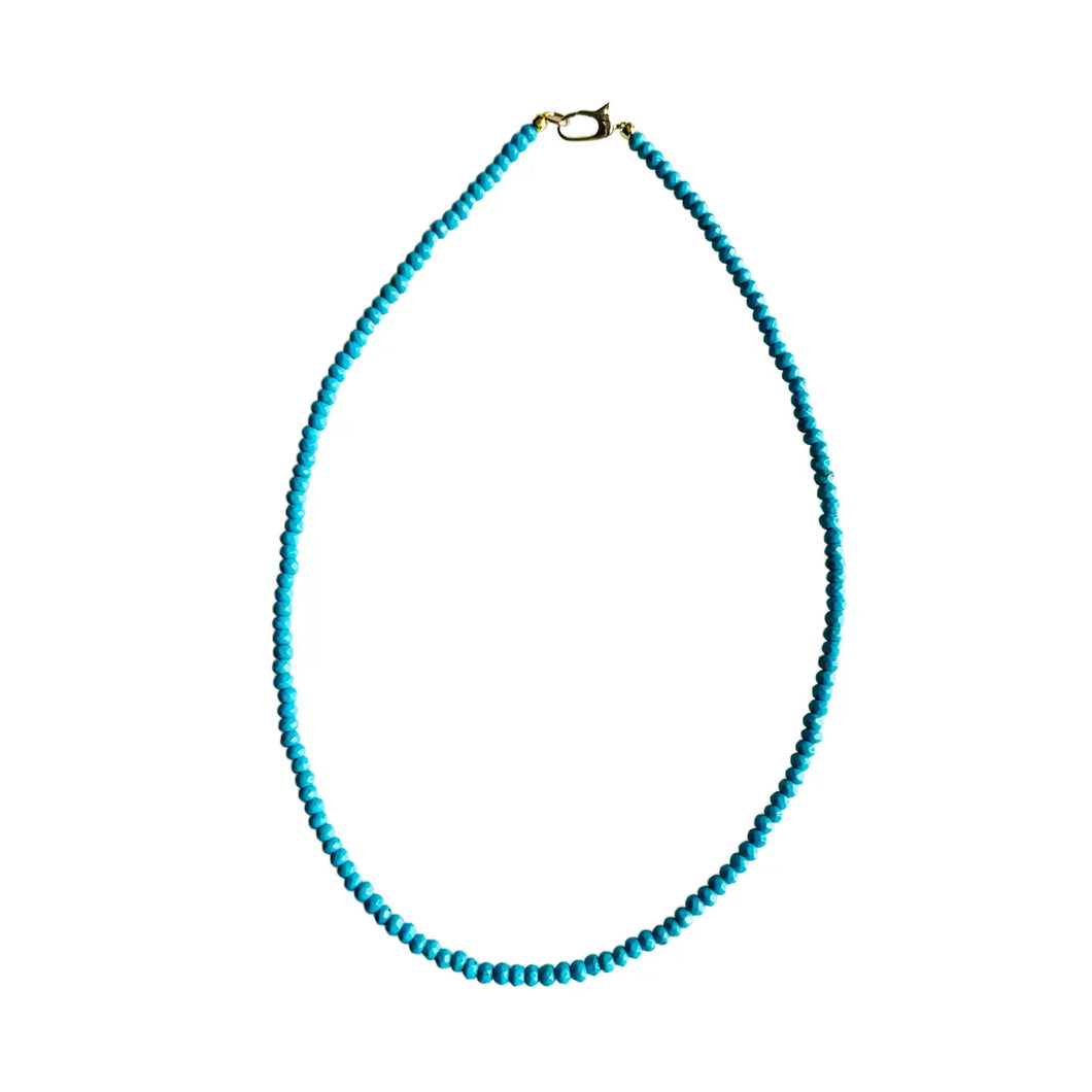 Turquoise Dainty Candy Gemstone Necklace