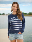 Load image into Gallery viewer, Shiraleah Lake Relaxed Fit Sweater | Navy