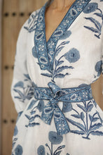 Load image into Gallery viewer, Maison Marigold Capri Maxi Dress | Blue Flower