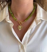 Load image into Gallery viewer, Fern Green Gemstone Necklace