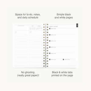 Emily Ley 2025-2026 Softcover Weekly Simplified Planner | Happy Stripe