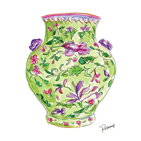 Green Chinoiserie Art Print