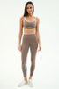 Splits59 Eva Rigor Double Strap Bra | Lentil/White