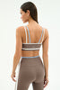Splits59 Eva Rigor Double Strap Bra | Lentil/White