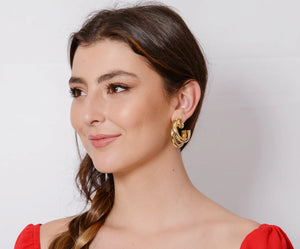 Sheila Fajl Hazel Hoops | Shiny 18K Gold Plated