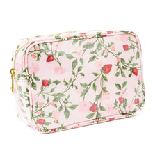 Load image into Gallery viewer, Clear Coated Rectangular Cosmetic Case - Botanical Berry