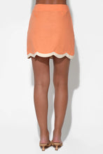 Load image into Gallery viewer, Adelyn Rae Kennedy Scalloped Linen Wrap Mini Skirt