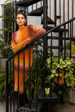 Load image into Gallery viewer, Adelyn Rae Mia Ombre Dolman Sleeves Knit Midi Dress | Burnt Orange